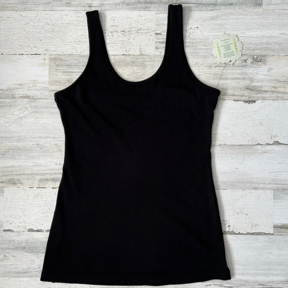 NWT Treelance Black Yoga Tank Top Size M - Picture 2 of 4